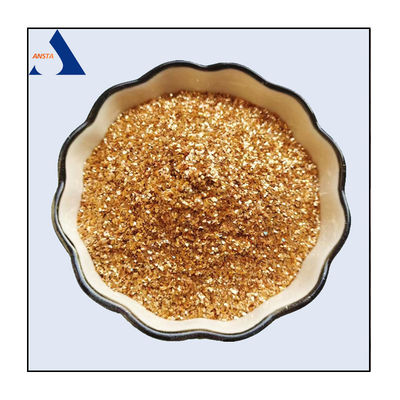 Flakes de mica de oro para electrodos, polvo de mica de oro para revestimiento de paredes