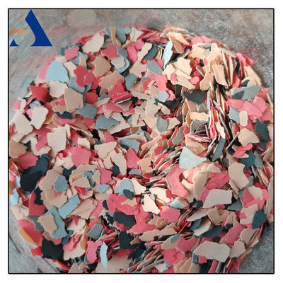 Método de aplicación con aerosol Chips de chapa de vinilo Chapas de suelo epoxi de colores mixtos o sólidos