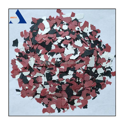 Decoración de interiores 3-5mm Vinyl Flakes Chips de roca compuesta con flocos de piso epoxi