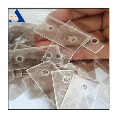 Placa transparente Mica para indicadores de nivel de agua en tamaños y formas personalizables