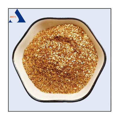 Flakes de mica de oro para electrodos, polvo de mica de oro para revestimiento de paredes