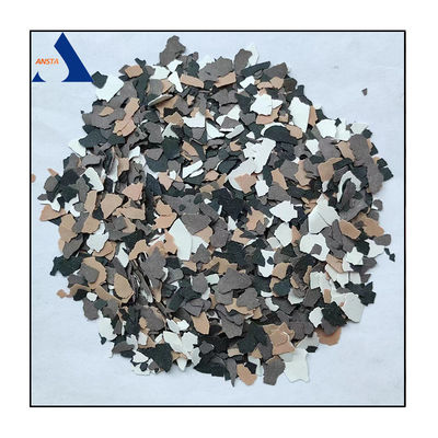 Chips de color compuesto de pintura decorativa para la construcción de revestimiento de piso epoxi mezclado