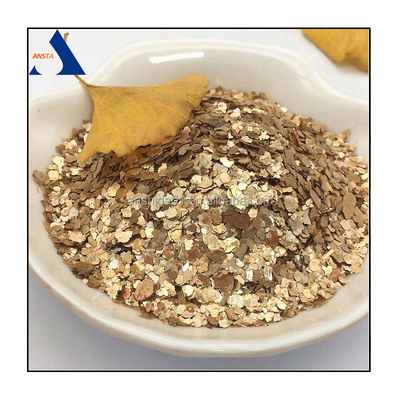 Cálcinado Mica de oro de oro para la decoración